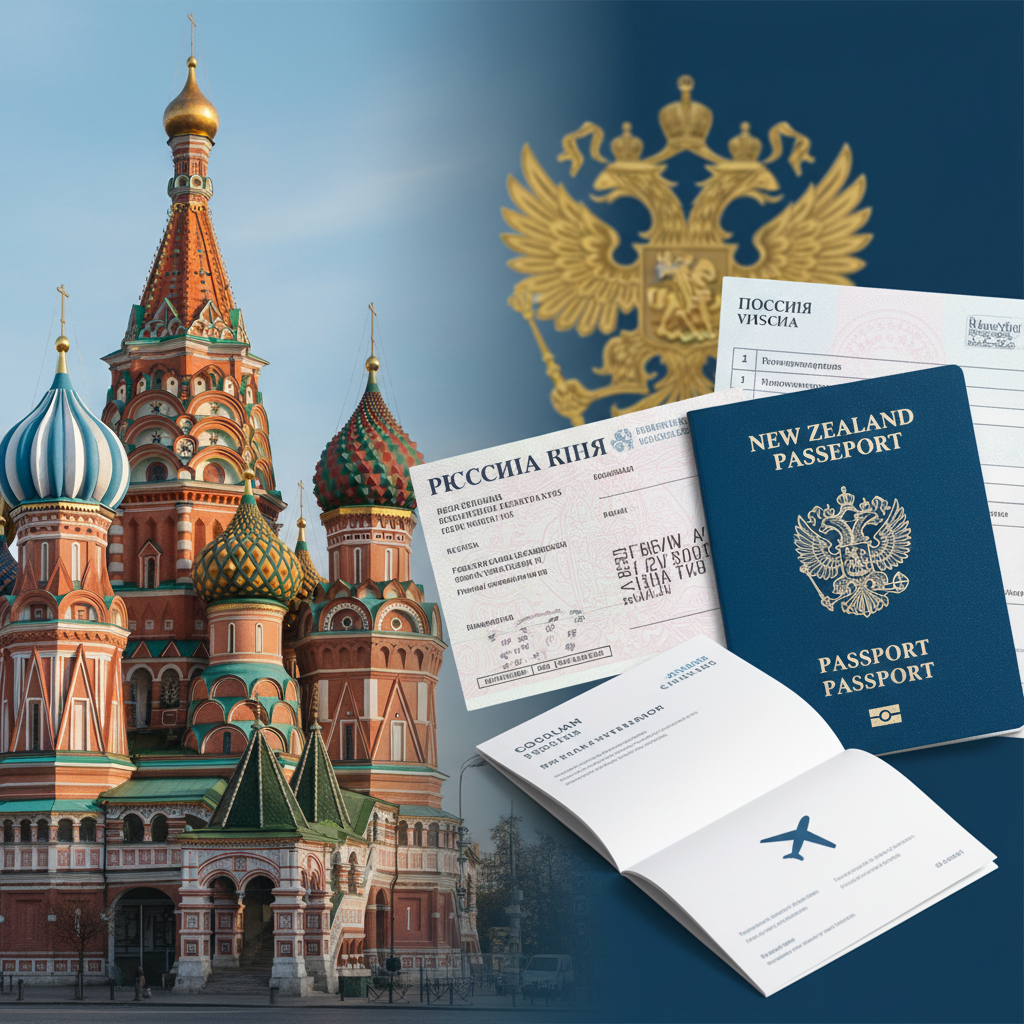 Visa Russe pour les Citoyens Néo-Zélandais 2026 : Guide Complet
