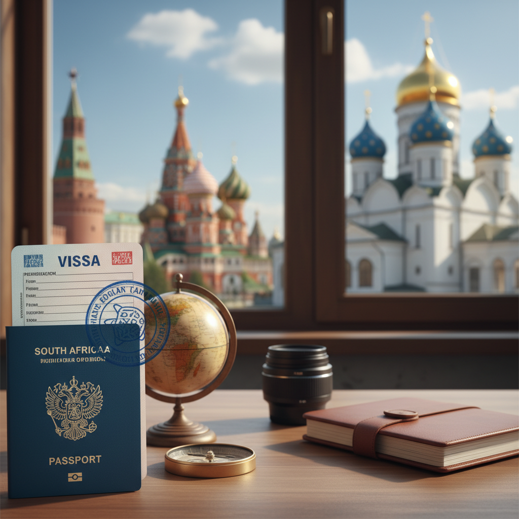 Visa rusa para ciudadanos de Sudáfrica 2026: Guía completa